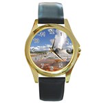 YELLOWSTONE CASTLE Round Gold Metal Watches