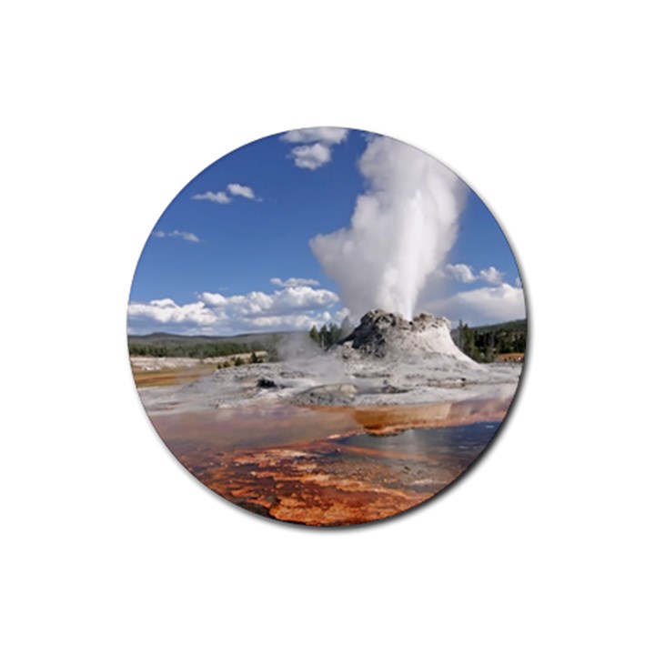 YELLOWSTONE CASTLE Rubber Coaster (Round) 