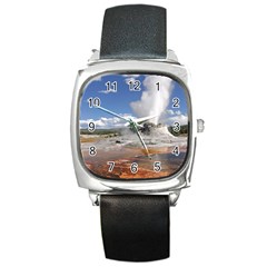 Yellowstone Castle Square Metal Watches by trendistuff