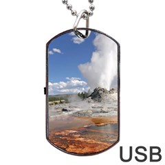 Yellowstone Castle Dog Tag Usb Flash (one Side)