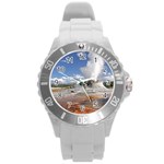 YELLOWSTONE CASTLE Round Plastic Sport Watch (L)