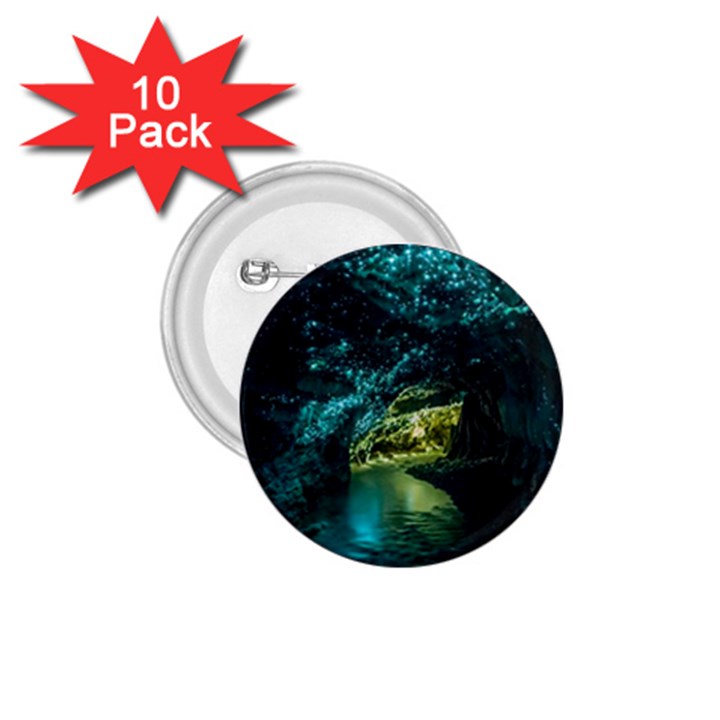 WAITOMO GLOWWORM 1.75  Buttons (10 pack)