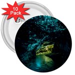 WAITOMO GLOWWORM 3  Buttons (10 pack) 