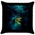 WAITOMO GLOWWORM Throw Pillow Cases (Black)