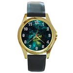 WAITOMO GLOWWORM Round Gold Metal Watches