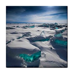 Turquoise Ice Tile Coasters by trendistuff