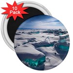 TURQUOISE ICE 3  Magnets (10 pack)  Front