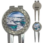 TURQUOISE ICE 3-in-1 Golf Divots Front