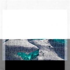 Turquoise Ice Rectangular Jigsaw Puzzl by trendistuff