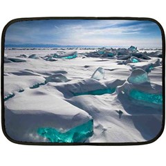 Turquoise Ice Double Sided Fleece Blanket (mini)  by trendistuff