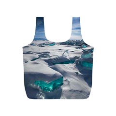 Turquoise Ice Full Print Recycle Bags (s)  by trendistuff