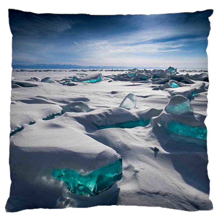 TURQUOISE ICE Standard Flano Cushion Cases (Two Sides) 