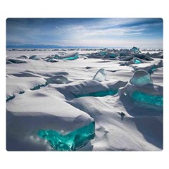 Turquoise Ice Double Sided Flano Blanket (small)  by trendistuff