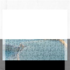 Travertine Pools Rectangular Jigsaw Puzzl by trendistuff