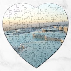 Travertine Pools Jigsaw Puzzle (heart) by trendistuff