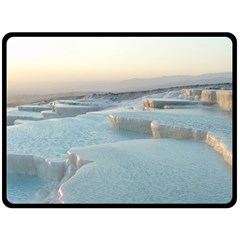 Travertine Pools Fleece Blanket (large)  by trendistuff