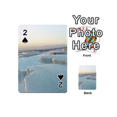 Travertine Pools Playing Cards 54 (mini)  by trendistuff