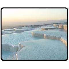 Travertine Pools Double Sided Fleece Blanket (medium)  by trendistuff