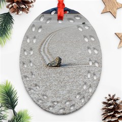 Sailing Stones Oval Filigree Ornament (2-side)  by trendistuff