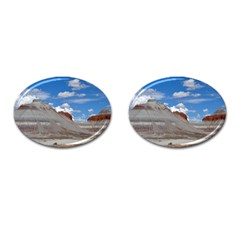 Petrified Forrest Tepees Cufflinks (oval) by trendistuff