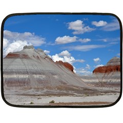 Petrified Forrest Tepees Double Sided Fleece Blanket (mini) 