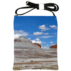 Petrified Forrest Tepees Shoulder Sling Bags by trendistuff