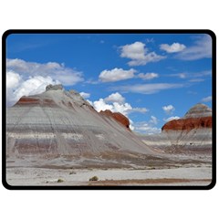 Petrified Forrest Tepees Fleece Blanket (large) 