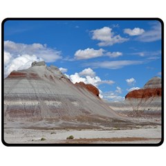 Petrified Forrest Tepees Fleece Blanket (medium) 