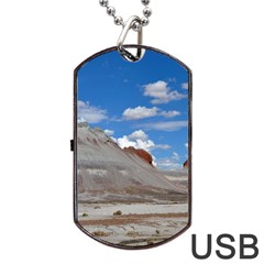 Petrified Forrest Tepees Dog Tag Usb Flash (one Side)