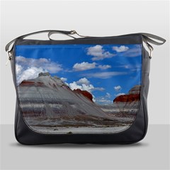 Petrified Forrest Tepees Messenger Bags by trendistuff