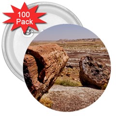 Petrified Desert 3  Buttons (100 Pack) 