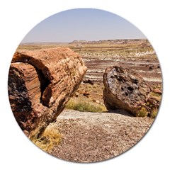 Petrified Desert Magnet 5  (round) by trendistuff