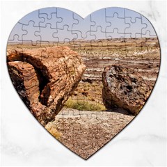 Petrified Desert Jigsaw Puzzle (heart) by trendistuff