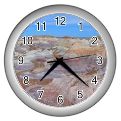 Painted Desert Wall Clocks (silver)  by trendistuff