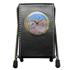 Painted Desert Pen Holder Desk Clocks