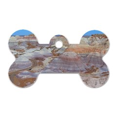 Painted Desert Dog Tag Bone (one Side)