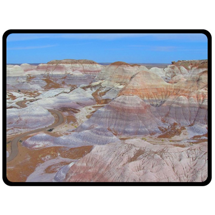 PAINTED DESERT Fleece Blanket (Large) 