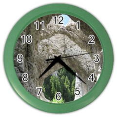 Limestone Formations Color Wall Clocks by trendistuff