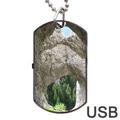 Limestone Formations Dog Tag Usb Flash (one Side) by trendistuff