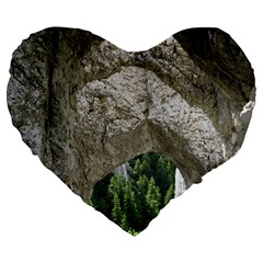 Limestone Formations Large 19  Premium Heart Shape Cushions