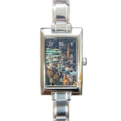 Huanglong Pools Rectangle Italian Charm Watches by trendistuff