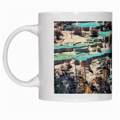 Huanglong Pools White Mugs by trendistuff