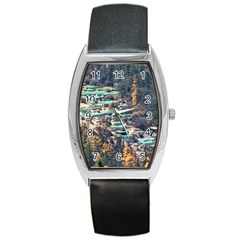 Huanglong Pools Barrel Metal Watches by trendistuff