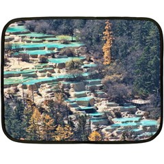 Huanglong Pools Fleece Blanket (mini) by trendistuff