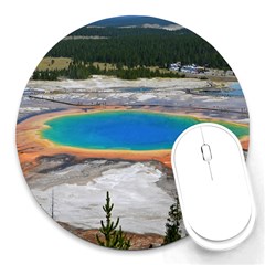 Grand Prismatic Round Mousepads by trendistuff