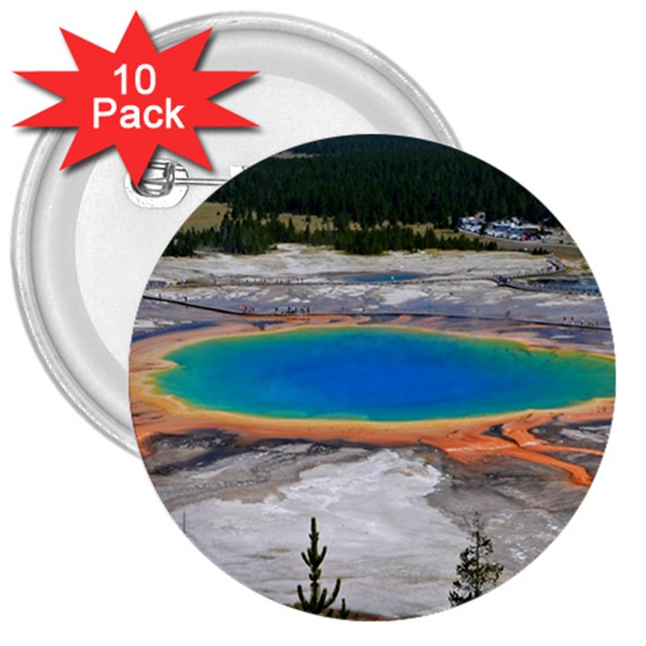 GRAND PRISMATIC 3  Buttons (10 pack) 