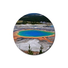 Grand Prismatic Rubber Round Coaster (4 Pack)  by trendistuff