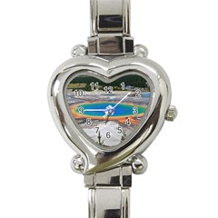 Grand Prismatic Heart Italian Charm Watch by trendistuff