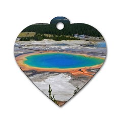 Grand Prismatic Dog Tag Heart (one Side) by trendistuff