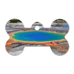 Grand Prismatic Dog Tag Bone (one Side) by trendistuff